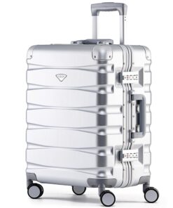Valise de voyage premium Flight Knight - 8 roues tournantes - Cadre en aluminium léger et résistant, coque ABS dure - Va