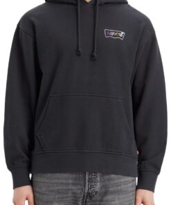 Titre optimisé SEO : Sweat-shirt Relaxed Levi's Poster Logo - Homme - Capuche - Hiver - confortable - Imprimé Large