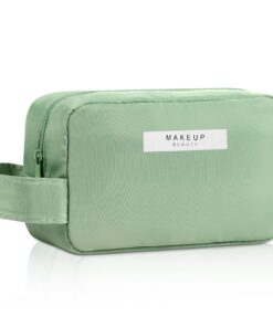 Trousse De Maquillage Aucuu Vert Femmes et Filles Voyage Éléganteavec Glissière