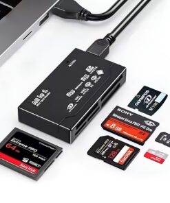 Lecteur de Cartes Mémoire USB |0 6 en 1 pour transfert rapide, compatible Mac et Windows, tout en un adapté pour SD, CF,
