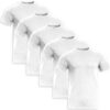 Stenso Naos Tee Shirt Homme Coton Lot de 5 - Manches Courtes et Respirants pour Hommes - Col Rond - Confort Optimal et C