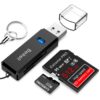 Lecteur de Carte SD Mémoire haute vitesse Beikell - USB |0 - Noir - Support Windows et Mac - Noir