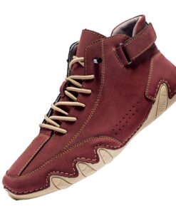 Chaussures d'été orthopédiques antibrouiller cuir alpaga antidérapantes pour homme et femme Loisirs cowboy pieds nus