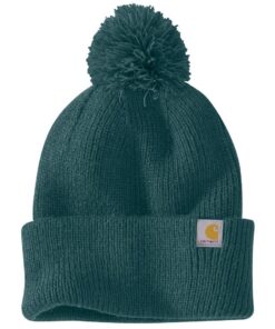Carhartt Knit Pom-pom Cuffed Beanie Bonnet Femme Hiver Chaud Mode Femmes
