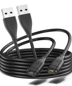 Câbles de charge USB Wanme pour Garmin Fenix 7 7S 7X /6 6S 6X Pro/5 5S 5X Plus, 100 cm, noir Câbles de charge USB Wanm
