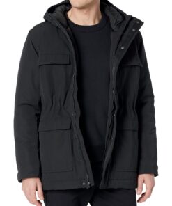 Amazon Essentials Parka À Capuche Éco-Conçue Pour Hommes, Coupe Décontractée - Anti-Eau, Polyester Recyclé, Grande Taill