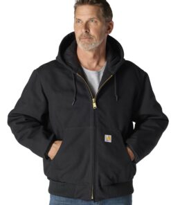Carhartt Veste Isolante Double Flanelle Homme Coupe Ample Chaud Hiver Rétro J140