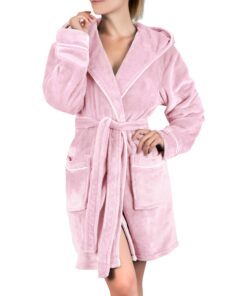 Peignoir femme Gräfenstayn moelleux Oeko-Tex - Peignoir de bain Court taille S XXXL