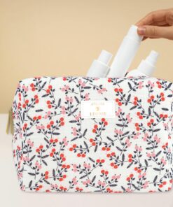 Sac de Toilette Feel Natural - Organisation Cosmétique Femelle, Voyage - 21x15x10cm - Fermeture Éclair - Grande Capacité