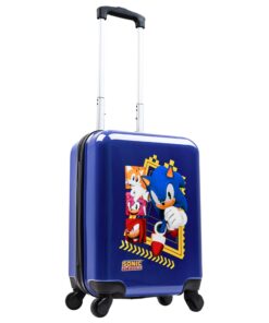Valise Sonic The Hedgehog Knuckles pour Enfant 4 Roues 30L Cabine Gamers Cadeau