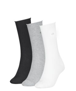 Calvin Klein Rolltop Classic Sock Femme | Lot de 3 | Chic et Confortable | Très Élégant | Lavable en Machine