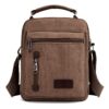 Sac à bandoulière A-QMZL en toile pour homme avec de nombreuses poches pour le travail et la randonnée
