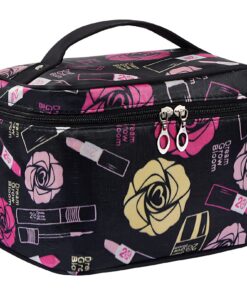 Cozlly Grande Capacité Trousse de Maquillage Voyage Étanche pour Femmes et Filles, Portable et Pratique, Sécurité Étanch