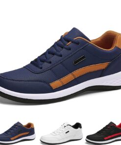 HOUXIANDOU Chaussures Orthopédiques en Cuir Confortables pour Hommes Souples et Supportantes, Chaussures Habillées Ortho