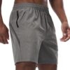 Shorts de sport Danfiki Homme Séchage Rapide Poche Zippée pour Running Éléments Clés Groseilles Élégant Taille 32 Noir