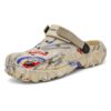 CERYTHRINA Sabots de Jardinage Homme Camouflage à Motif - Confortable et Antidérapant - Chaussures de Jardin pour Jardin