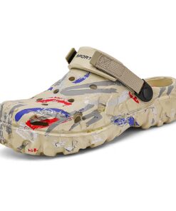 CERYTHRINA Sabots de Jardinage Homme Camouflage à Motif - Confortable et Antidérapant - Chaussures de Jardin pour Jardin