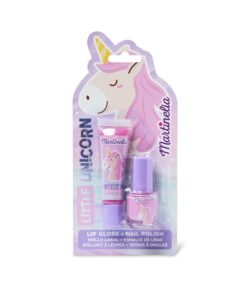 Martinelia Duo Vernis et Gloss Enfant Licorne - Rose et Paillettes