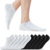 Chaussettes de sport respirantes pour hommes et femmes, en coton OEKO-TEX, 6/10 paires, courtes, pour