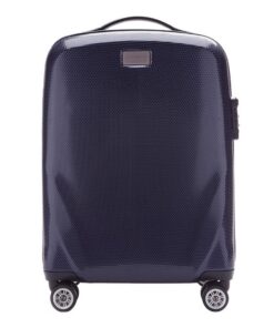 Valise de voyage en polycarbonate WITTCHEN.pc Bleu foncé 4 roulettes TSA Manche télescopique S