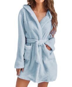 Robe de chambreGeneric de chambre en polaire moelleuse pour femme, chaleur et confort durant la nuit, pyjama doux et cha
