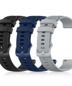 Bracelets de montre silicone 22mm pour smartwatch sport, étanche et facile à enlever, adaptés aux montres avec boucle en