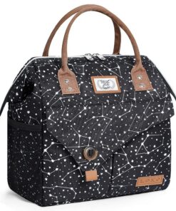 Sac Isotherme Lekesky Femme 11L Repas Glaciere Portable,Espace de Stockage Étanche et Isolant,Pour Étudiants, Bureau et
