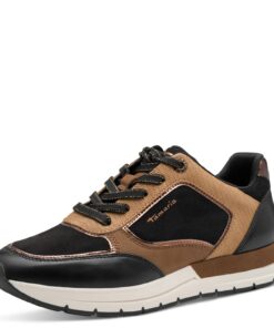 Tamaris Damen Sneaker Low 1-23768-45 Basket Femme Mode pour Femmes en Cuir Blanc Basses Mode Cushioning et Élégance Blan