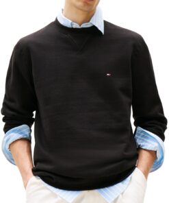 Tommy Hilfiger Sweat Homme Essential Fleece Crew Neck Regular Fit + Tommy Hilfiger + Sweat Pant + Homme + Hiver + Confor