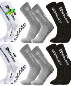 YnewL 6 Paires de Chaussettes Antidérapantespour Runners Homme 39-46 - Idéales pour le Basketball et le Football - Chaus