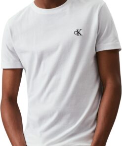 Calvin Klein T-Shirt Manches Courtes Slim Fit Homme CK Essential Basic