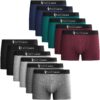 Fullluwaa Boxer Homme Coton Lot de 12 OEKO-TEX STANDARD 100 Multicolore Noir s m l XL XXL 3XL 4XL