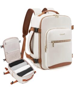 Carry-on Luggage 40x20x25 cm Perfect for Ryanair & Easyjet TSA Approved Laptop Bag 14" Travel Backpack for Women Compact