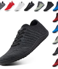 Hitmars Chaussures Pieds Nus Homme Femme Antidérapant Minimalistes Noir EU 37-47 Fitness Exterior