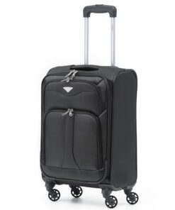 Case de valises Flight Knight Lightweight 4 Roues Robuste Anti-Craquelure Valise Hand-Luggage