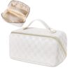 Grand Trousse de Maquillage Voyage JSTHHTT, Grande Trousse de Toilette Femme Homme, Trousse de Rangement pour Makeup et