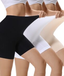 Short de cyclisme EKSHER pour femme, sans frottement, cuisse couverte, legging court douce couture, sans été, lot de 3,