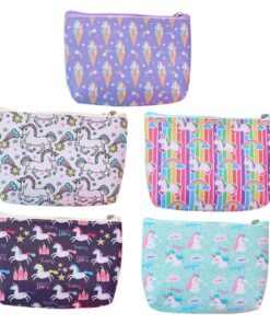 Gatuida - Poissons Monnaie PU Simple Porte-Monnaie Licorne avec Anneau Clé pour Femmes Everyday Usage avec Fonction de R