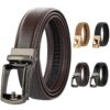 Ceinture Automatique en Cuir DiULi pour Homme - Ceinture Costume Polyvalente - Bureau/Événements/Voyage - Largeur 30mm -