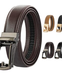 Ceinture Automatique en Cuir DiULi pour Homme - Ceinture Costume Polyvalente - Bureau/Événements/Voyage - Largeur 30mm -
