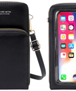 Sac à Bandoulière RRANCharltu Femmes Cuir PU Écran Tactile Porte Cartes.grp