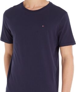 Tommy Hilfiger Homme T-shirt Manches Courtes Ronde pour Occasions Daily Chic Comfort