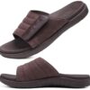 ONCAI Sandales pour Hommes en Cuir Réglables et Orthotiques - Support de Voûte et Confort Sportif - Taille 40-49 ONCAI