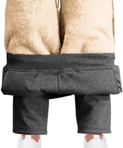 Pantalon de Jogging Homme Doublure Polaire Ultra Chaud Sportswear