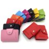 AirZyx Porte-cartes Femme Homme Porte-cartes de Crédit Femme Homme 24 Fentes (Rouge)