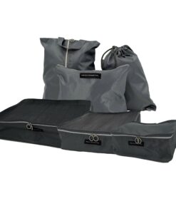 CELIMS Organisateurs de Voyage Légers et Résistants | Lot de 6 Pièces | Cubes de Rangement Valise (Gris) pour Voyageurs