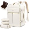 LOVEVOOK Sac à Dos Voyage Grand 40L Bagages Valise Airback Pour Femme Homme Easyjet Ryanair Portable 17 Pouces
