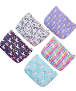 VANZACK Sac À Money Licorne Cartoon É-toggle Multifonct. pour Petites Objets Femmes Make-up Clés Vanzack 5 Pièces