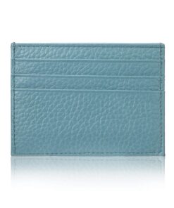 YEHMAN Porte-Carte en Cuir Véritable pour Hommes - 7 Emplacements Carte Crédit Minimaliste & Ultra plat pour Vêtements e