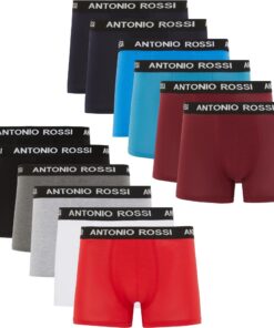 ANTONIO ROSSI boxer ajustés pour hommes avec ceinture élastique - Boxers pour hommes OEKO-TEX STANDARD 100